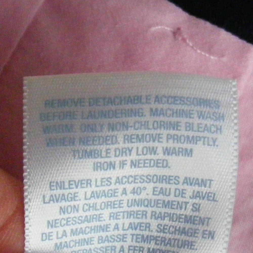 RALPH LAUREN Dress, 3M, Navy & Pink, Sleeveless, Taffeta, back buttons - Picture 6 of 7